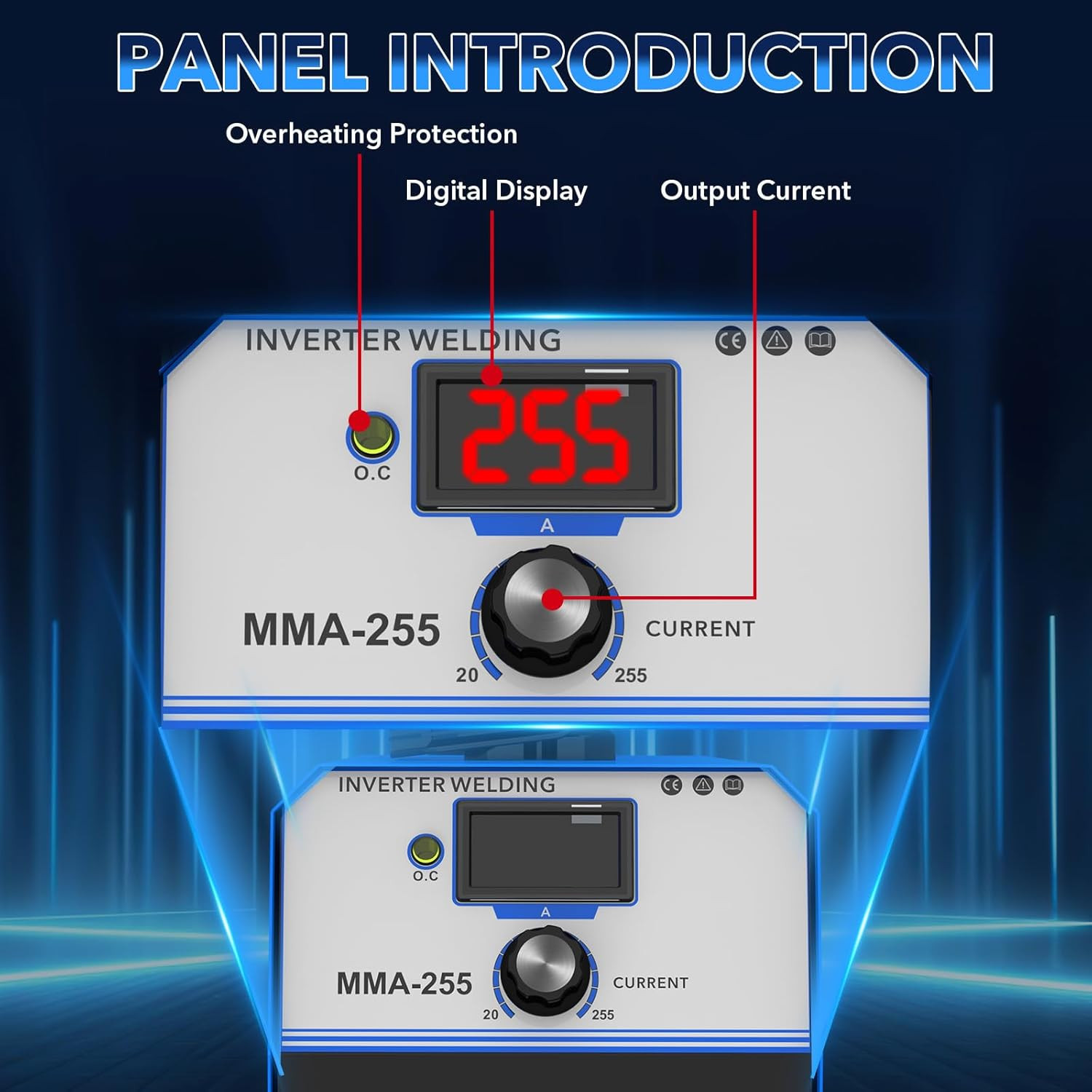 255A Welding Machine 110V/220V Stick Welder ARC Welder Machine IGBT Inverter Min