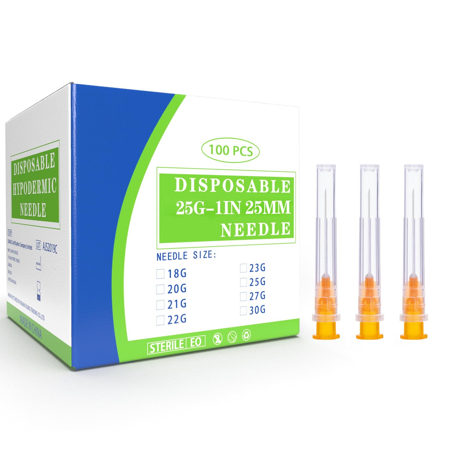25 Ga 1 Inch Lab Syringe Needle, Disposable Dispensing Supplies,…