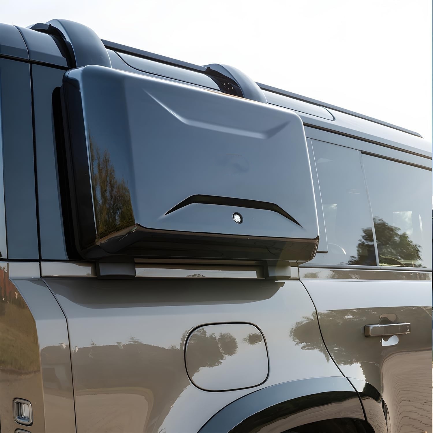 Glossy Black Side Storage Box for 2020-2025 Land Rover Defender 110 Toolbox