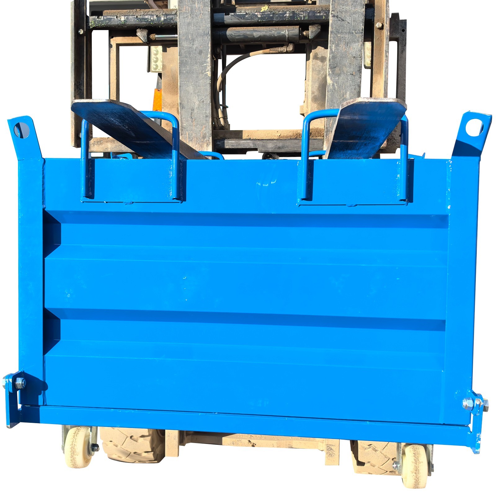 Construction Waste Scrap Bin Self-Dumping Steel Chip Containers for Forklifts