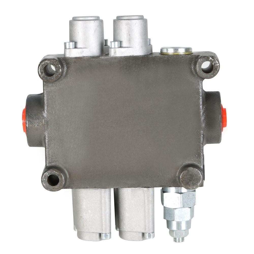 Hydraulic Control Valve Tractor BSPP 25GPM 2 Spool With Conversion Plug