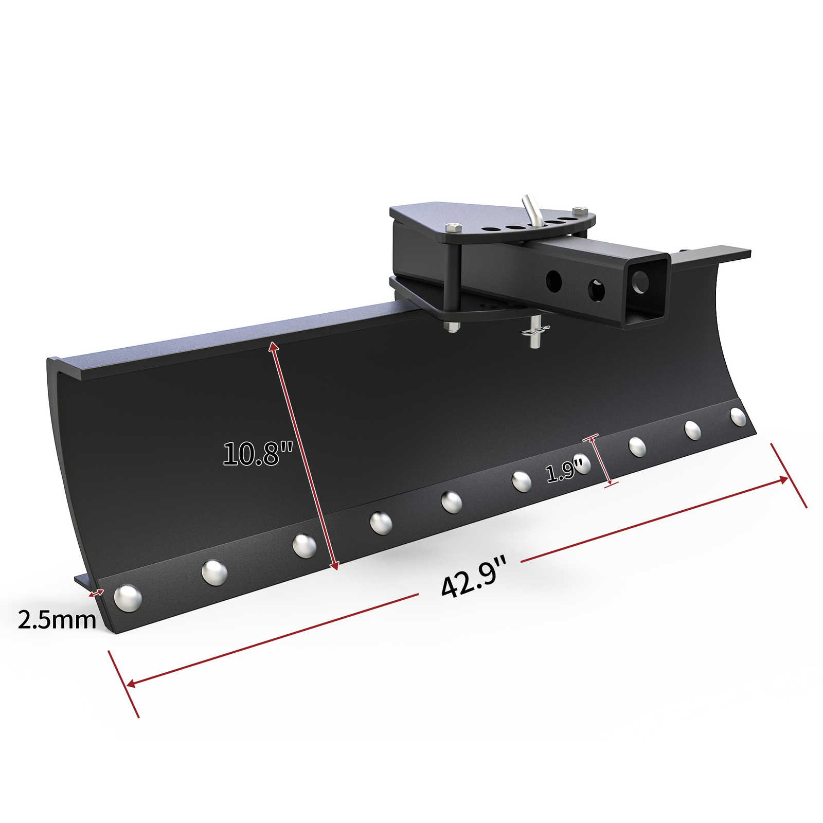 ATV/UTV Scrape Blade Implement 42″ Tow Behind Box Scraper 2″ Inside Imple Lift