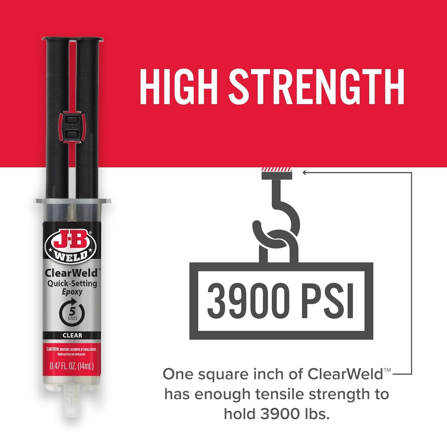 ClearWeld 5-Minute Clear Epoxy, 14ml – Fast-Drying & Powerful Bonding Solution