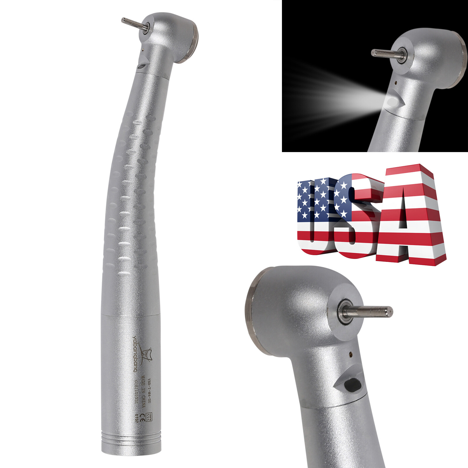 YBB Dental Fiber Optic High Speed Handpiece LED For Kavo LED Coupling big head