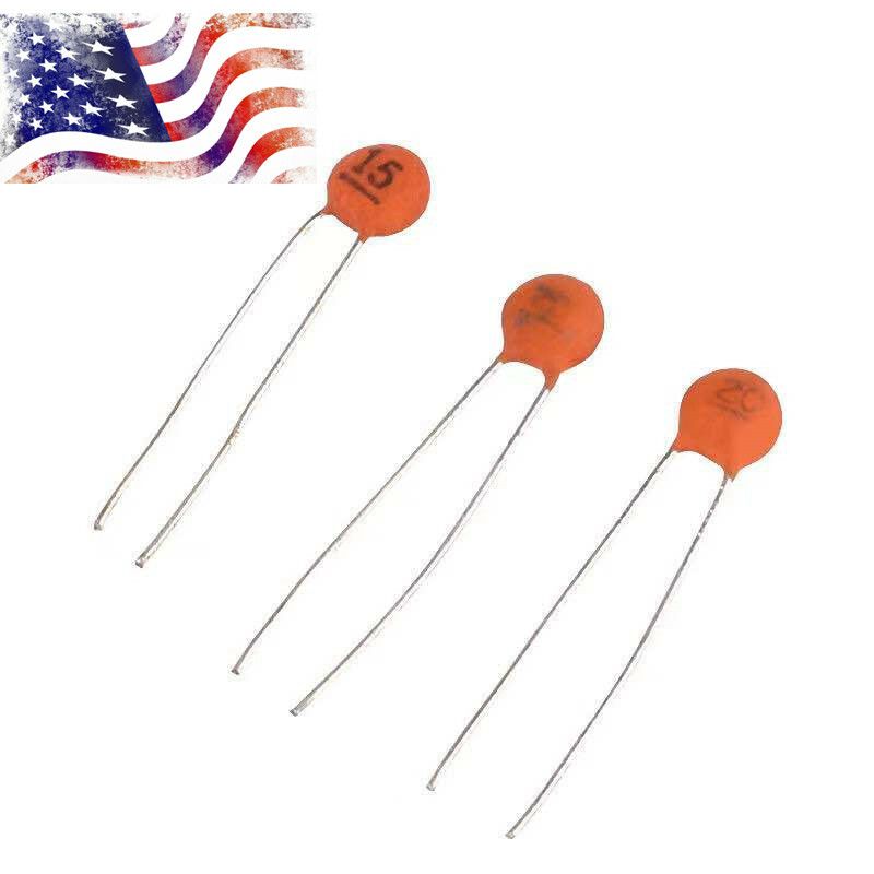 5 pcs Ceramic Disc Capacitor 50V 2pF-0.1uF Choose From 30 Values US Fast Ship