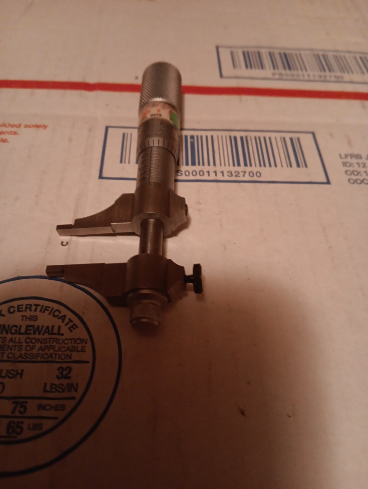 Starrett No. 700A inside micrometer .200″ to 1.200″ range .001”- Made in U.S.A.