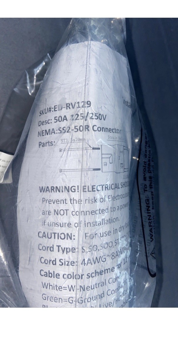 Epicord 50A 125/250V NEMA SS2-50R Locking Female Connector*