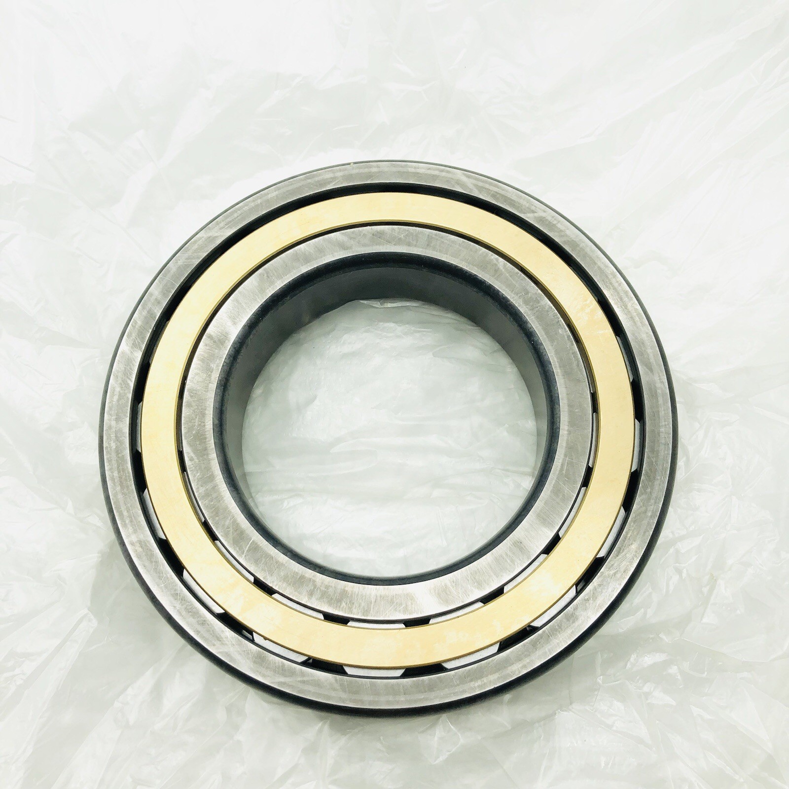 FAG NJ219E-M1-C3 Cylindrical Roller Bearing, Single Row, Straight Bore,Brass