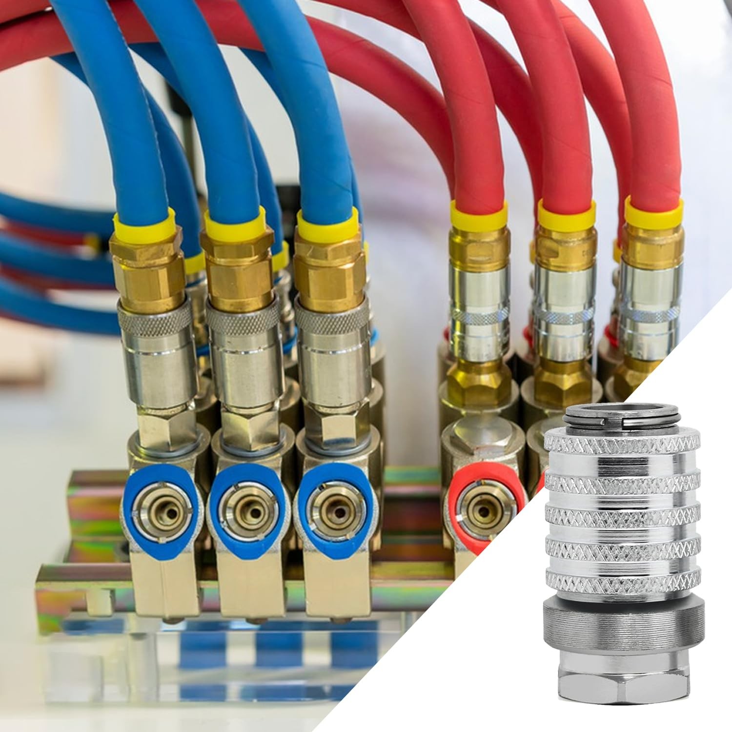 PD222 Series PD Steel Test Port & Diagnostic Equipment Quick Coupler with Female