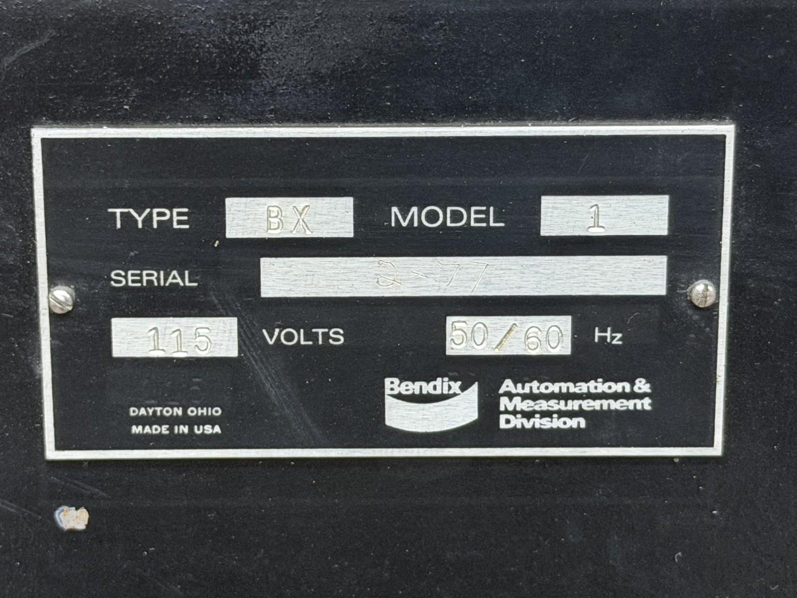 Vintage Bendix Type BX Model I Electronic Indicator Gauge Inspection T-225 Probe