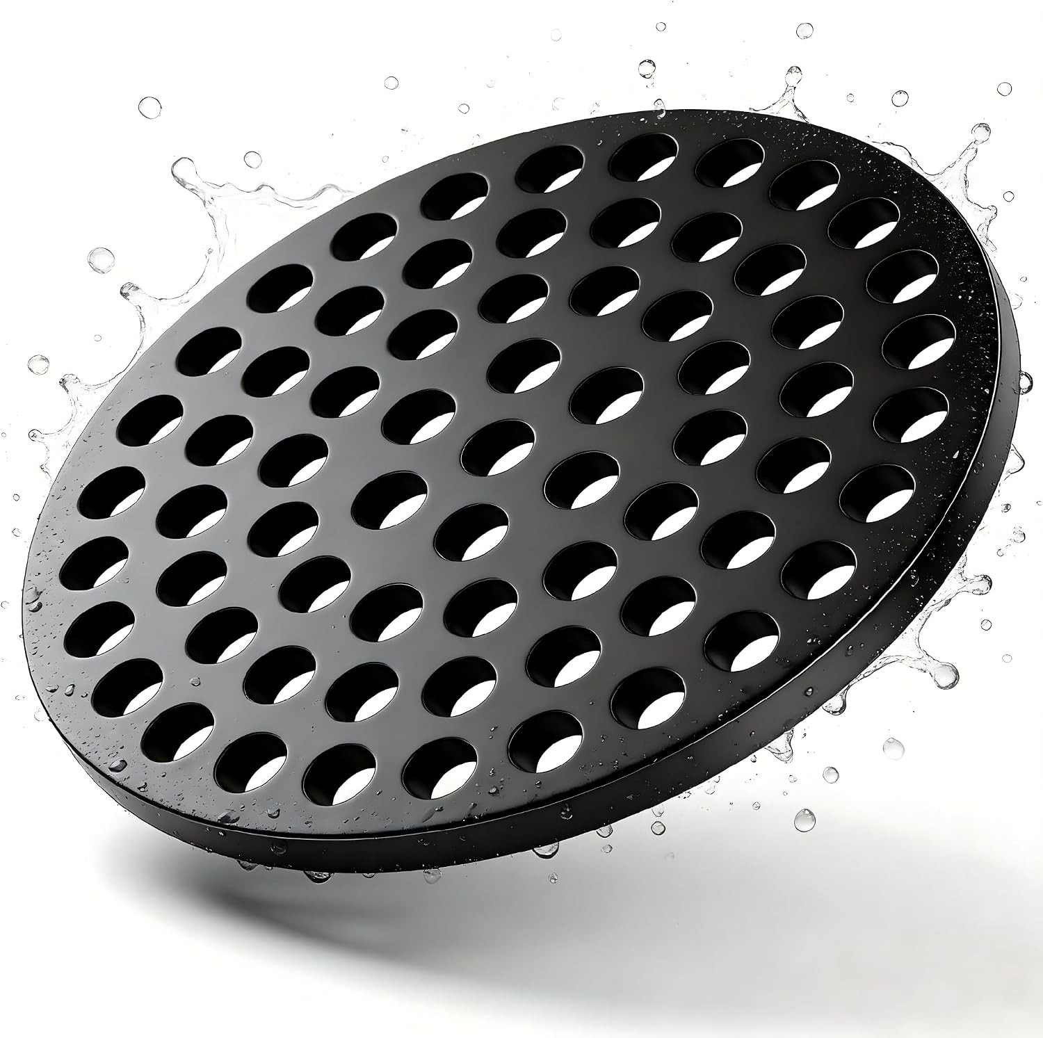 4.72 Inch (120mm) Round Cast Iron Floor Drain Cover, Garage Drain Cover, Basemen