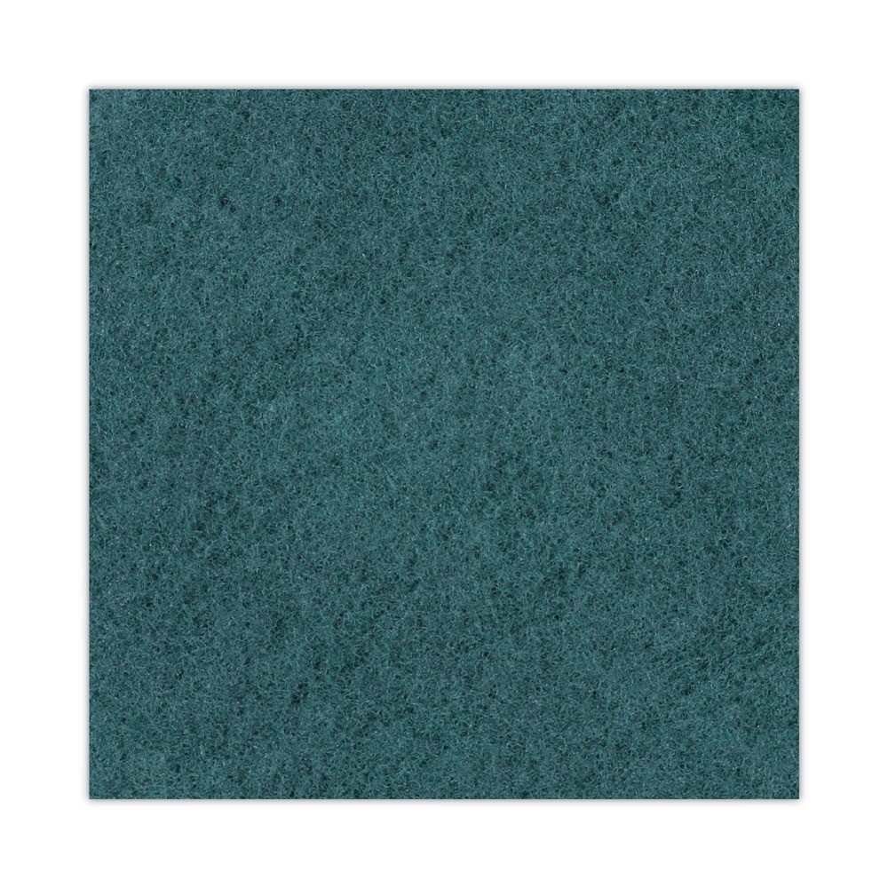Boardwalk 4016GRE 16 in. Heavy-Duty Scrubbing Floor Pads – Green (5/Carton) New