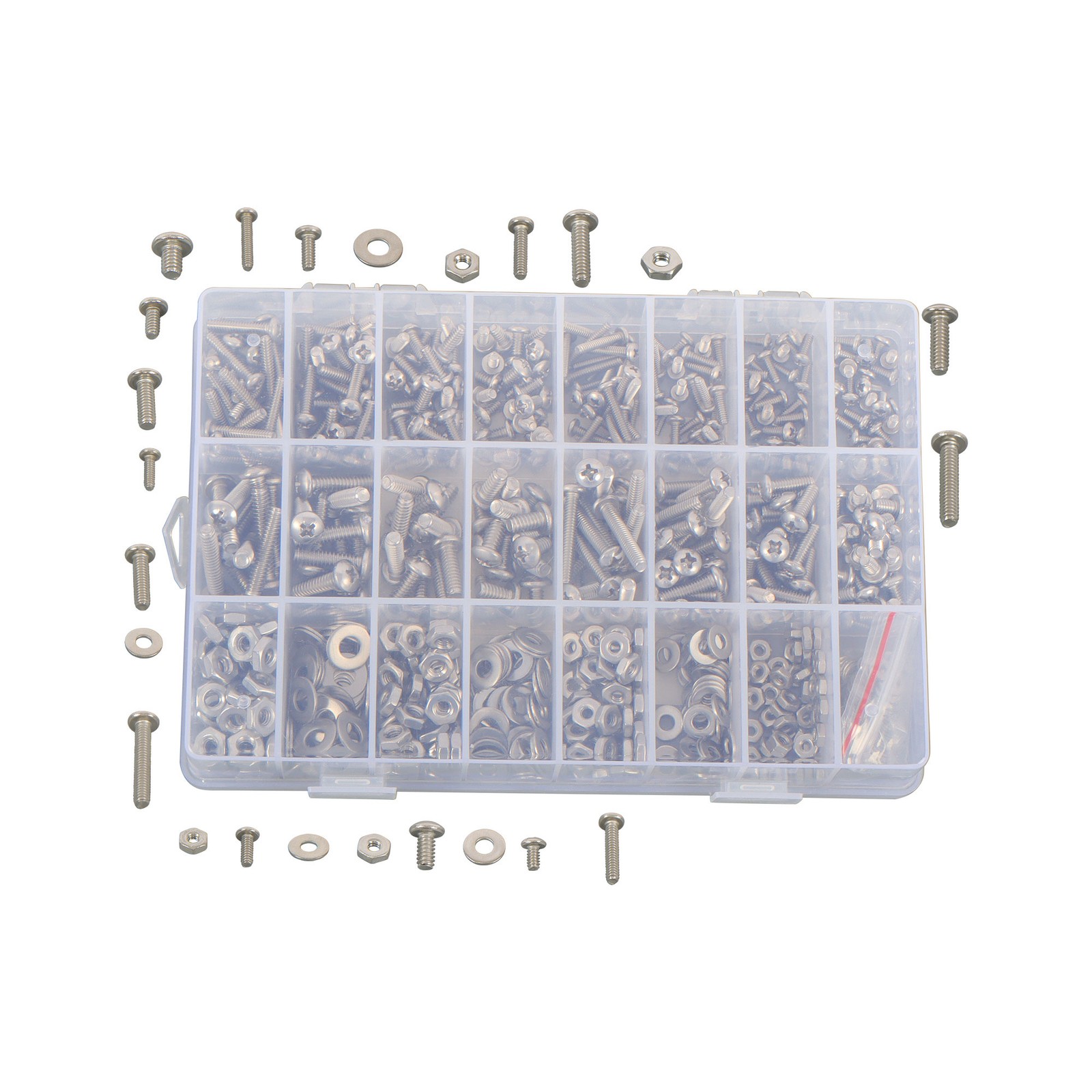 710pieces Machine Screw Assortment Assorted Nuts Bolts and Flat Washers Kit