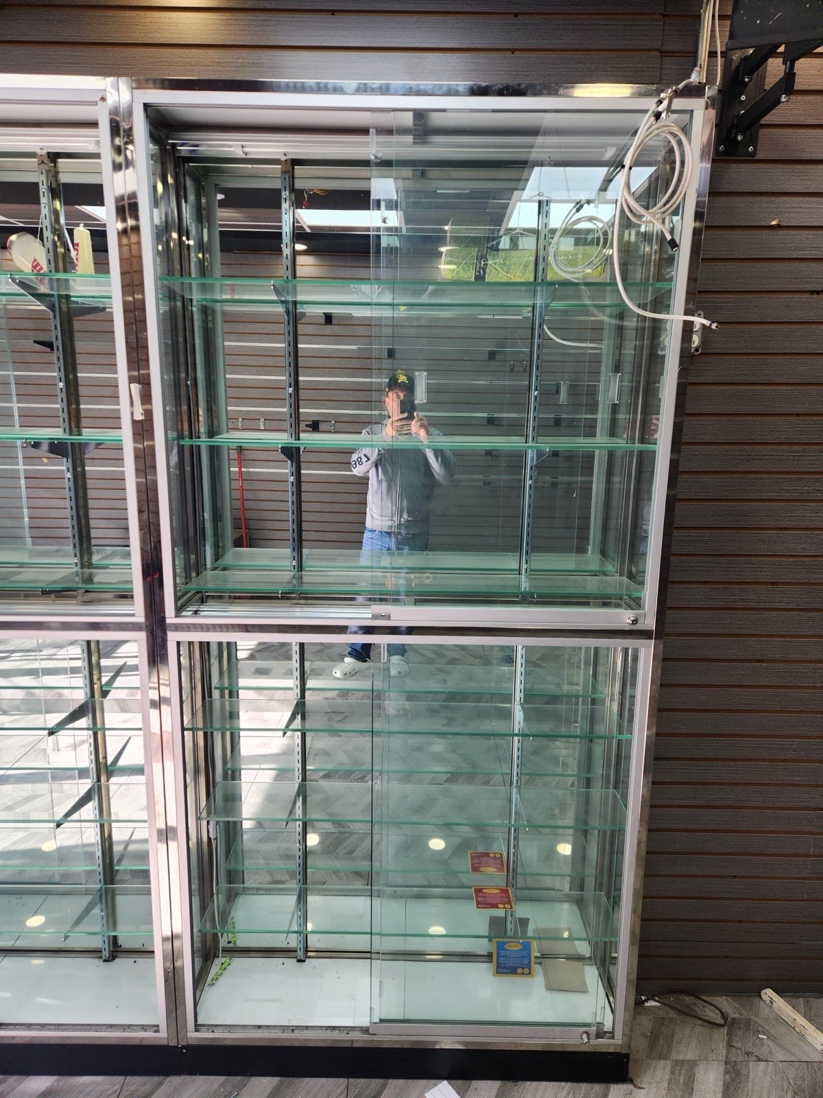 Illuminated Glass Retail Display Case