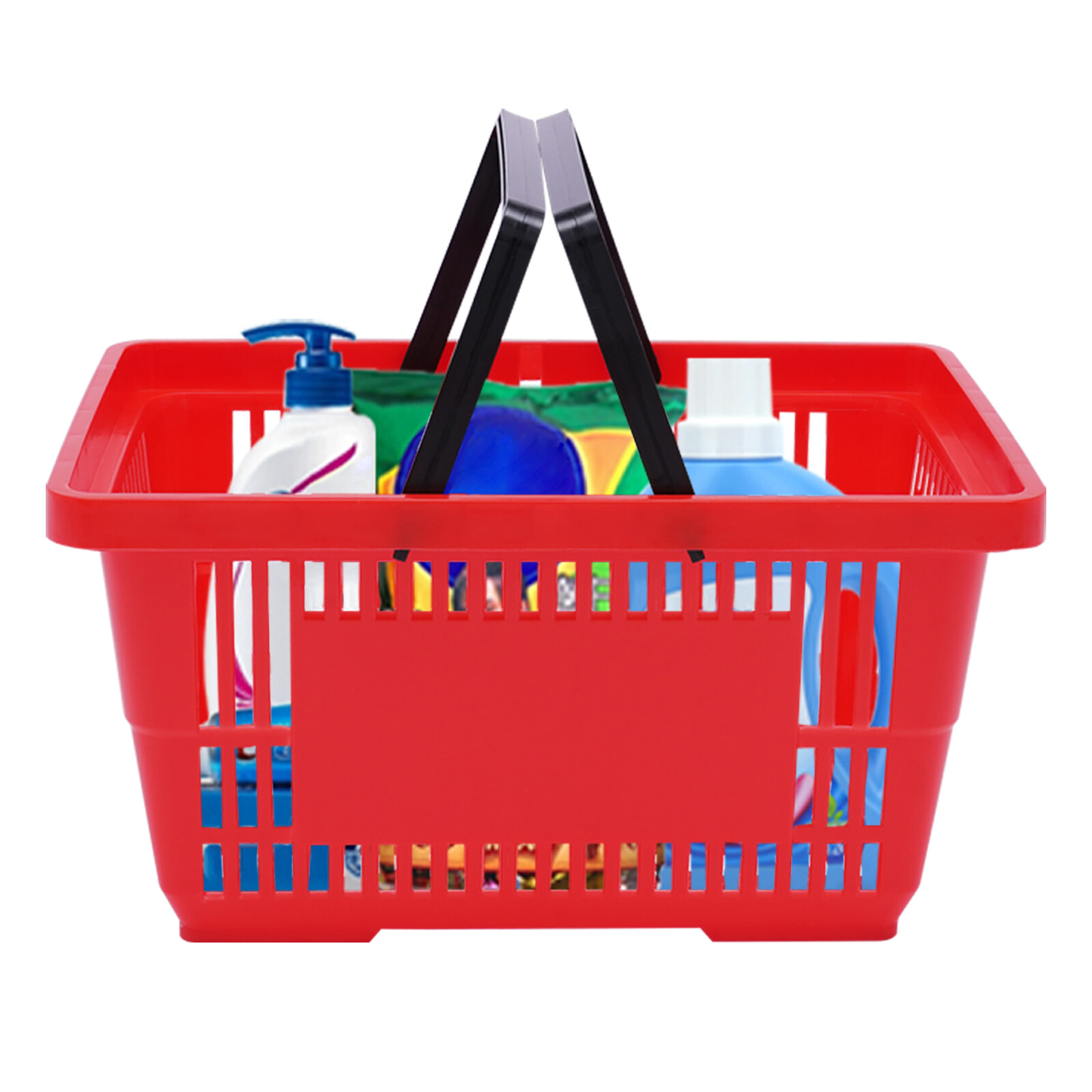 12 Handle Baskets Handheld Retail Store Shopping Grocery 18L 22lbs load-bearing