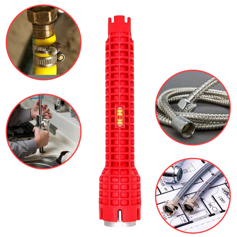 14 In 1 Faucet Sink Basin Installer Pipe Wrench Tap Spanner Multifunction Tools