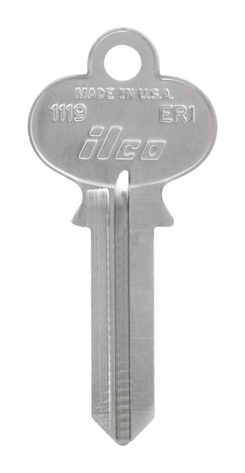 Hillman 85020 Brass #ER-1 Single Sided Universal Blank Key (Pack of 10)