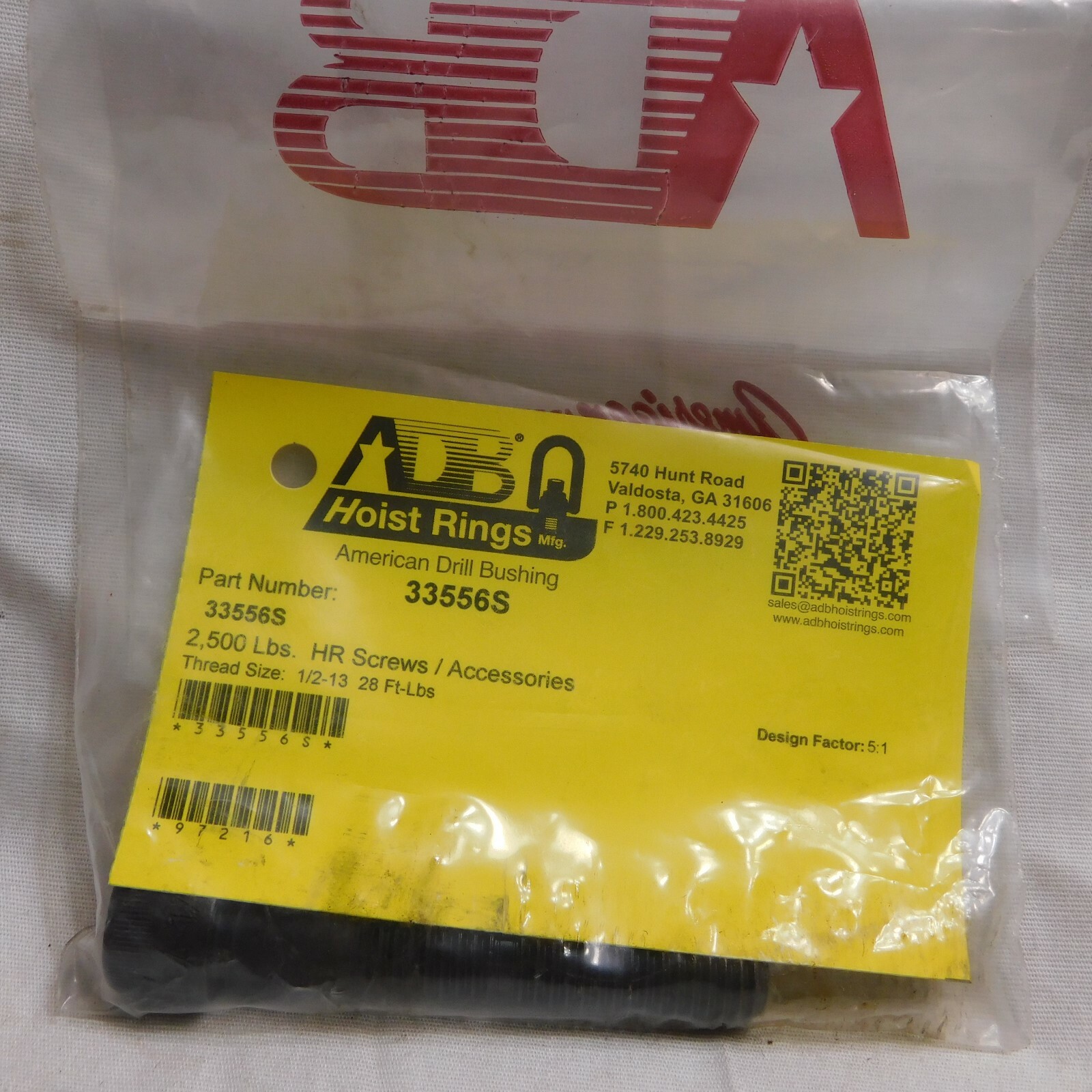 American Drill Bushing HR Screws 2,500 lbs Thread Size 1/2-13 28 ft-lbs