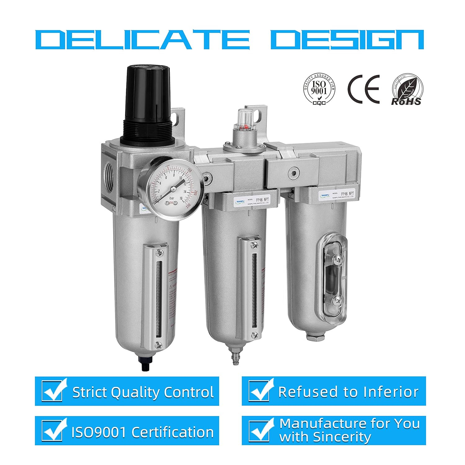 3/4″ NPT 3-Stage Air Drying System for Paint Spray & Plasma Cutter
