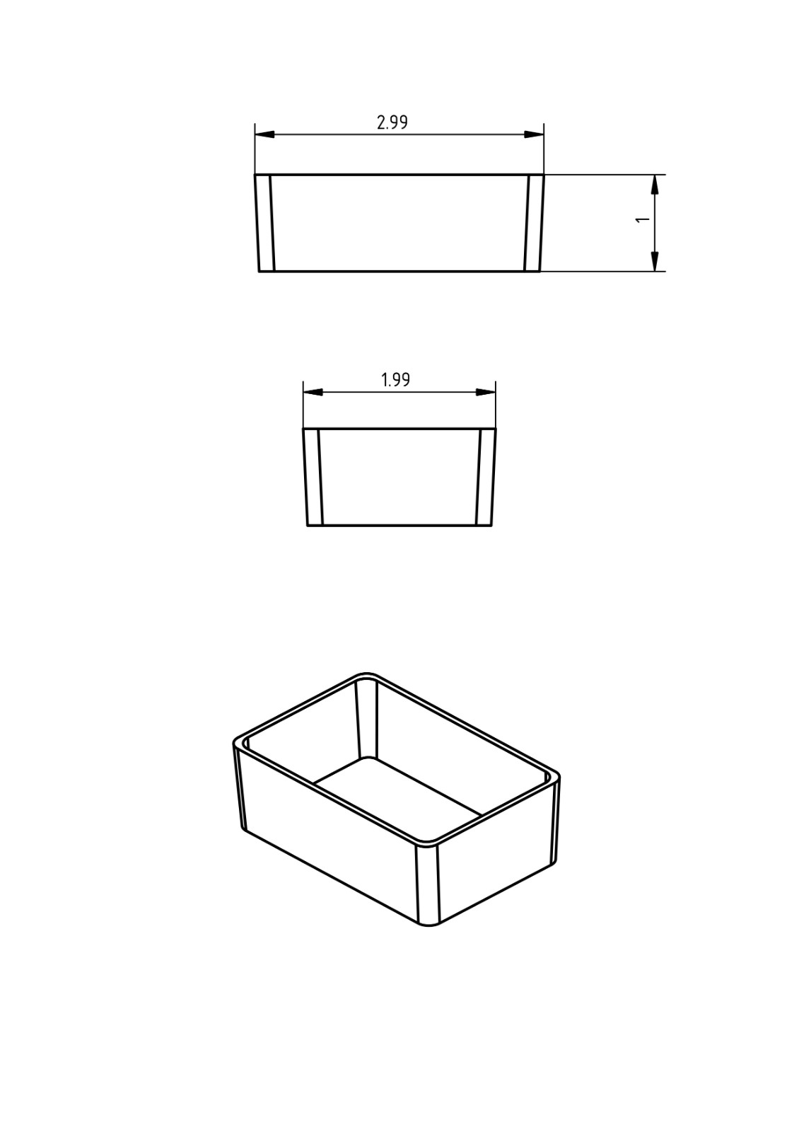 96pc 2×3″ Drawer Organizer Bins Modular Storage Hardware Craft Toolbox