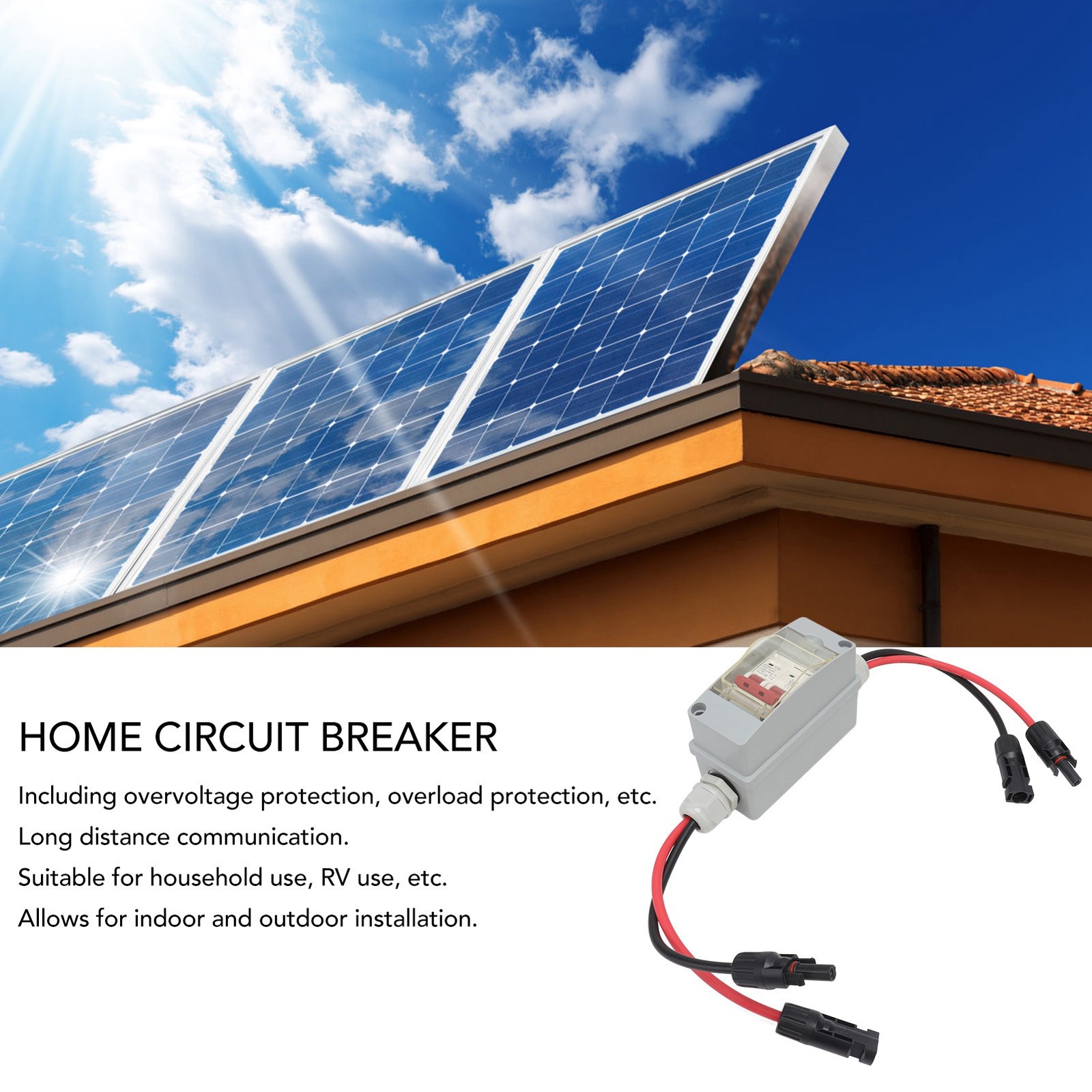 (with Cable And PV Connector)Solar Panel Disconnect Switch 500V 32A MCB DC