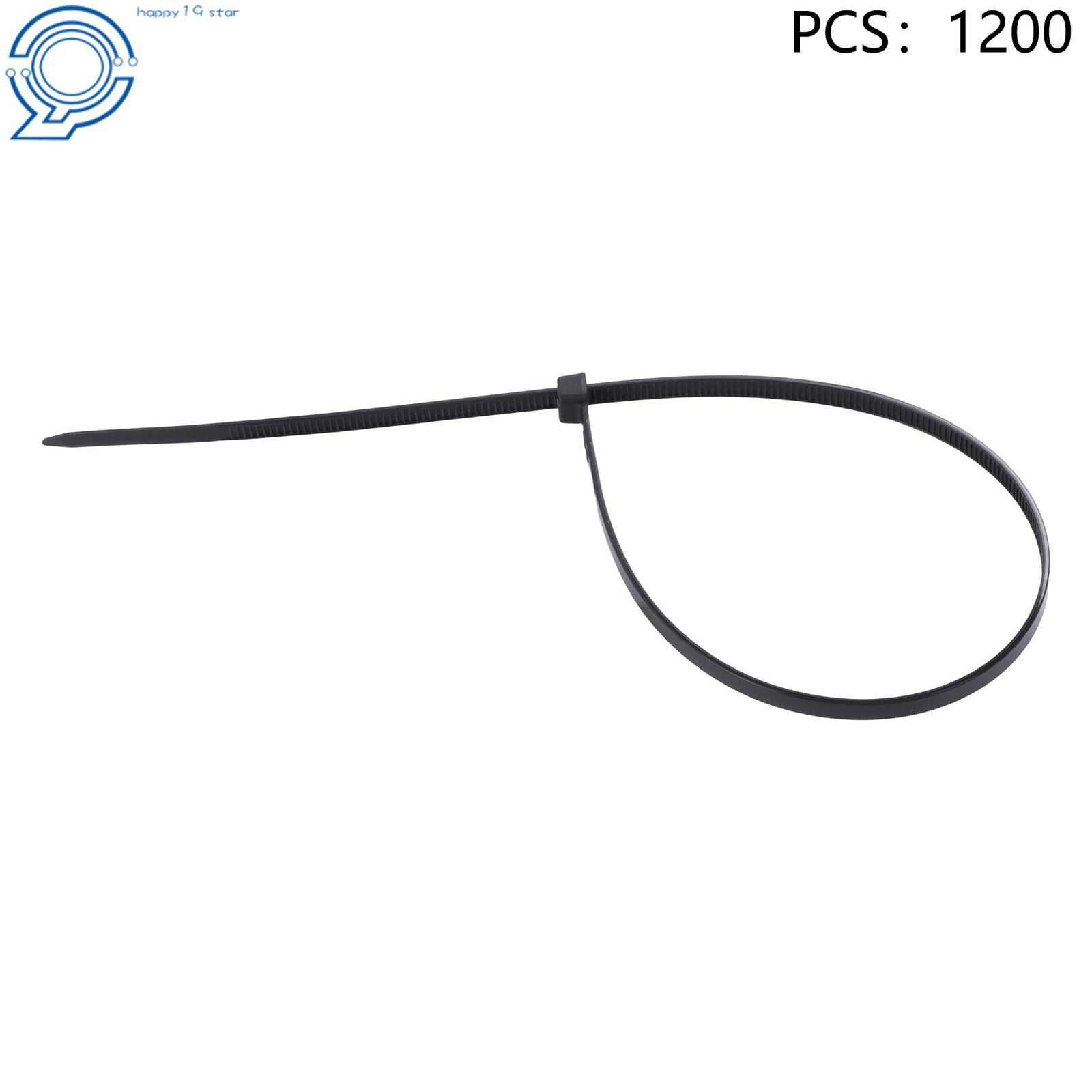 Zip Ties 1200pcs Nylon 14″ Heavy Duty 50lb Self-Locking Cable Ties Width 0.18in