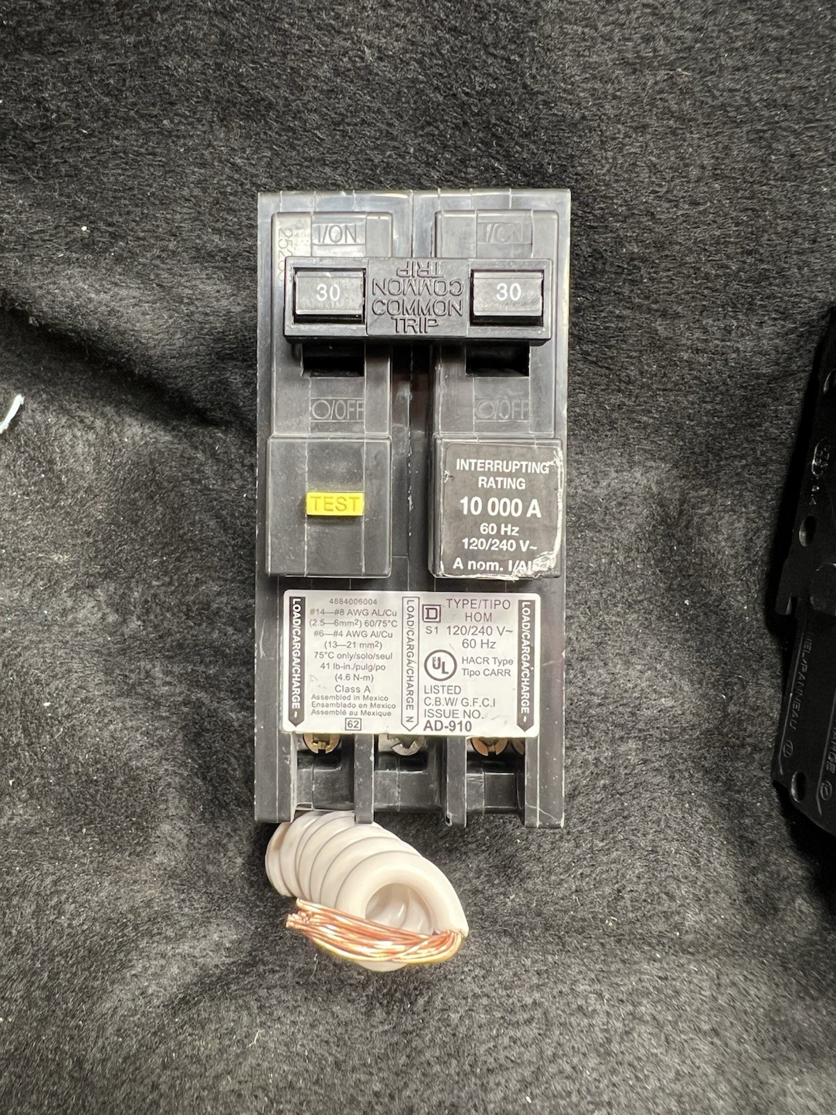 SQUARE D HOMELINE HOM230GFI HOM230GFIC 2-POLE 30A GFCI BREAKER NEW