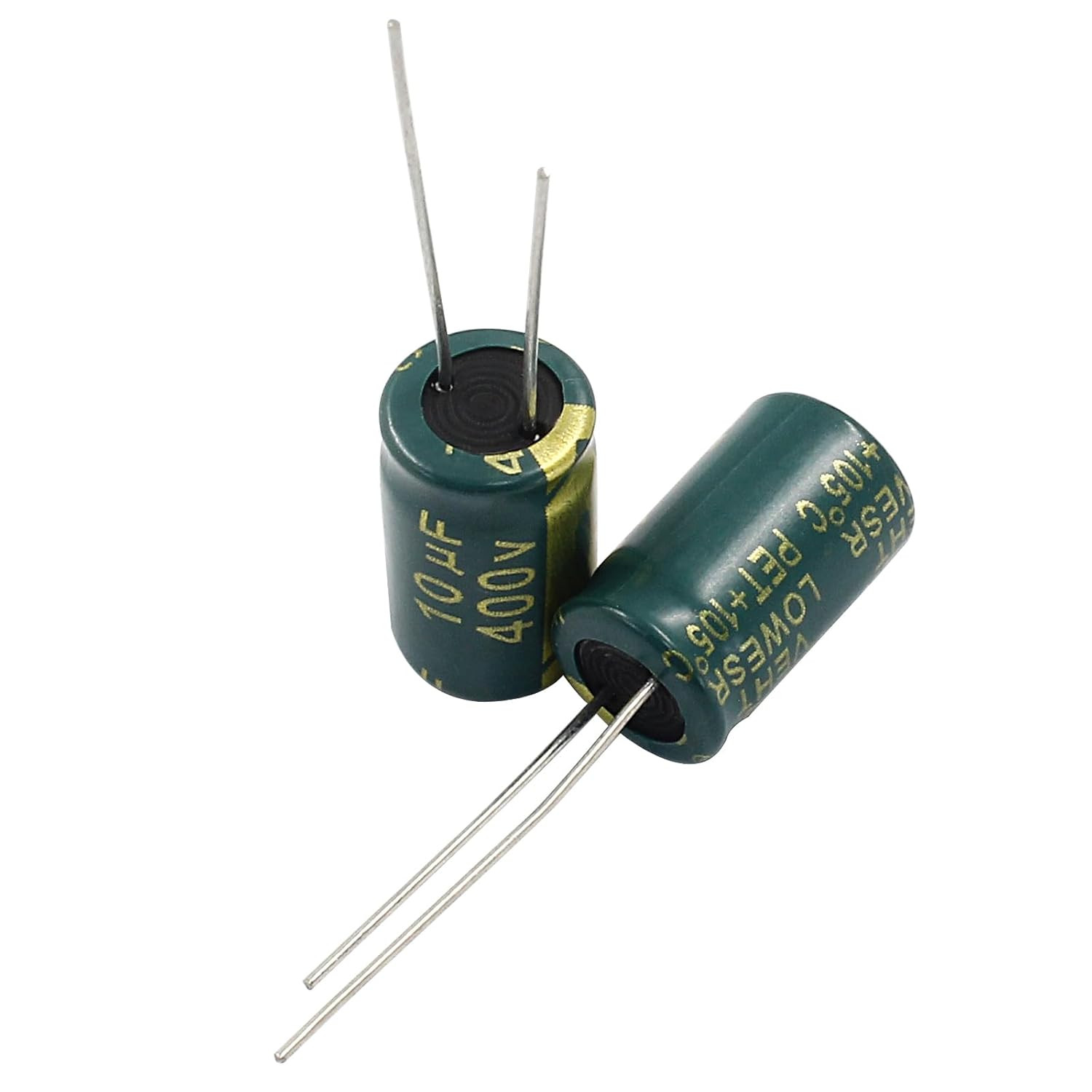 10PCS 400V 10UF Electrolytic Capacitor 0.39X0.63In High Frequency Aluminum Elec