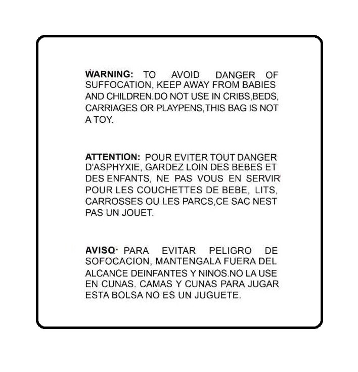 100 10×13 Suffocation Warning Clear Poly Self Seal Bags 1.5 mil -ST ShipMailers