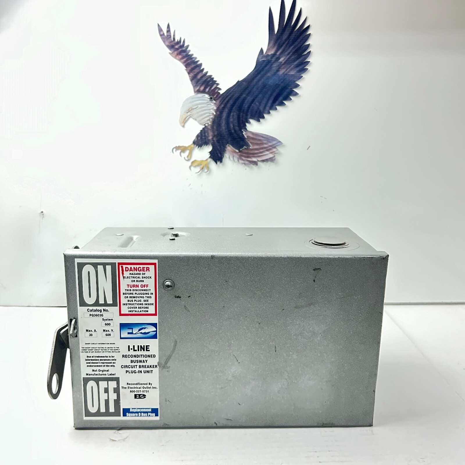 SQUARE D PQ3603G Vertical Busplug 3P 3W 30 Amp 600V max