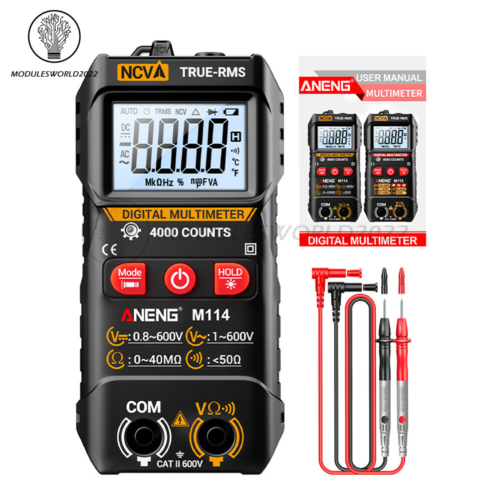 ANENG Digital Multimeter Automatic Voltmeter NCV Resistance Electrician Tester