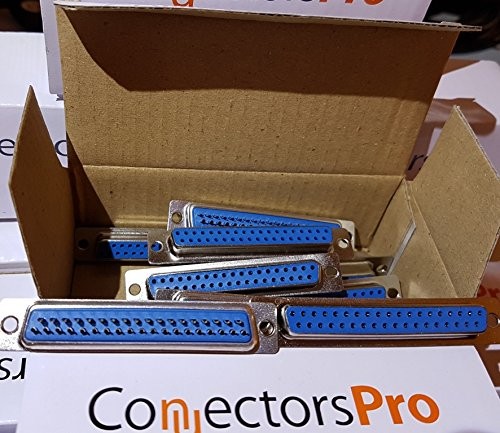 Connectors Pro – 10 Pack DB37 Female D-Sub 37P Solder Cup Connector, 10-PK