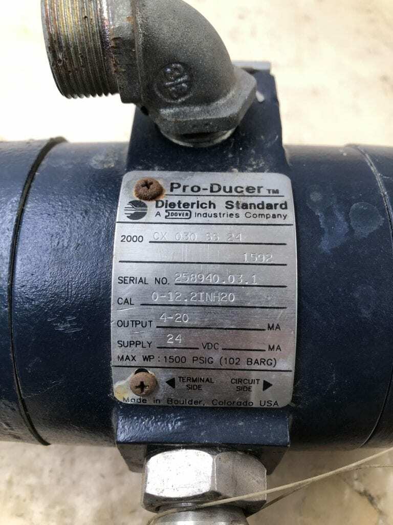 Pro-Ducer CX 030 SS 24 Liquid Pressure Transmitter 24VDC 0-12.2in H2O 1500PSI