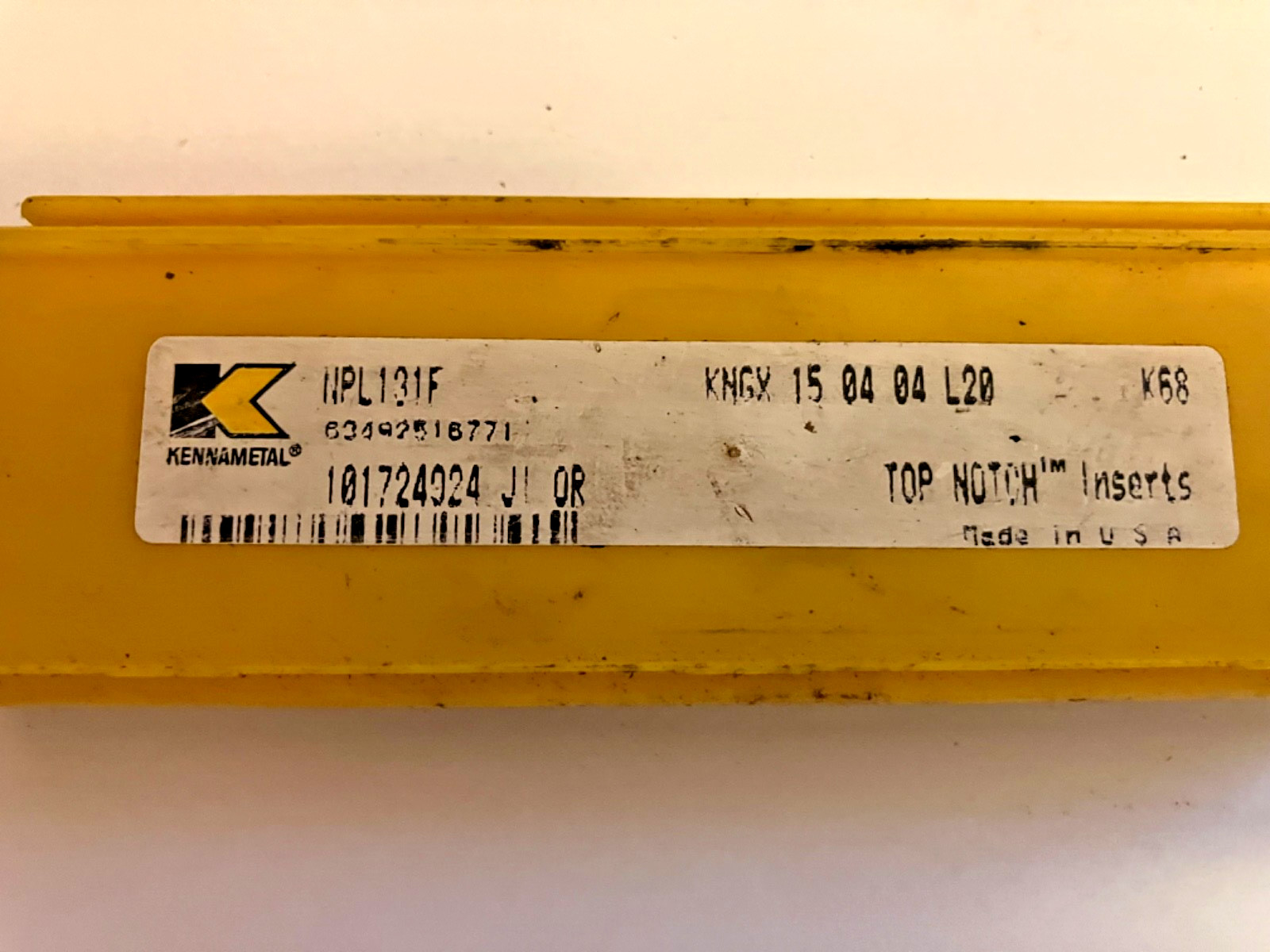 New Kennametal Carbide Profiling Inserts. NPL131F K68 1 box of 5 pcs.