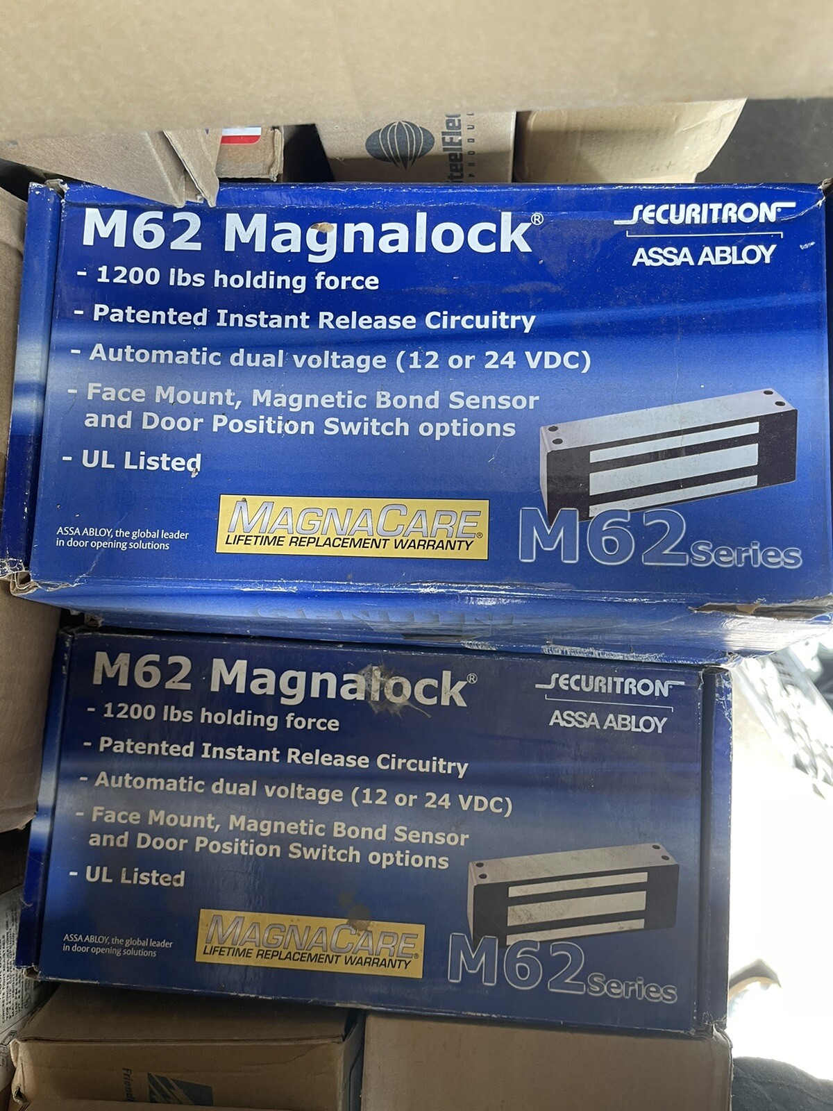Securitron M62BD Maglock 1200lb 12/24 VDC Holding Force Electromagnetic Door