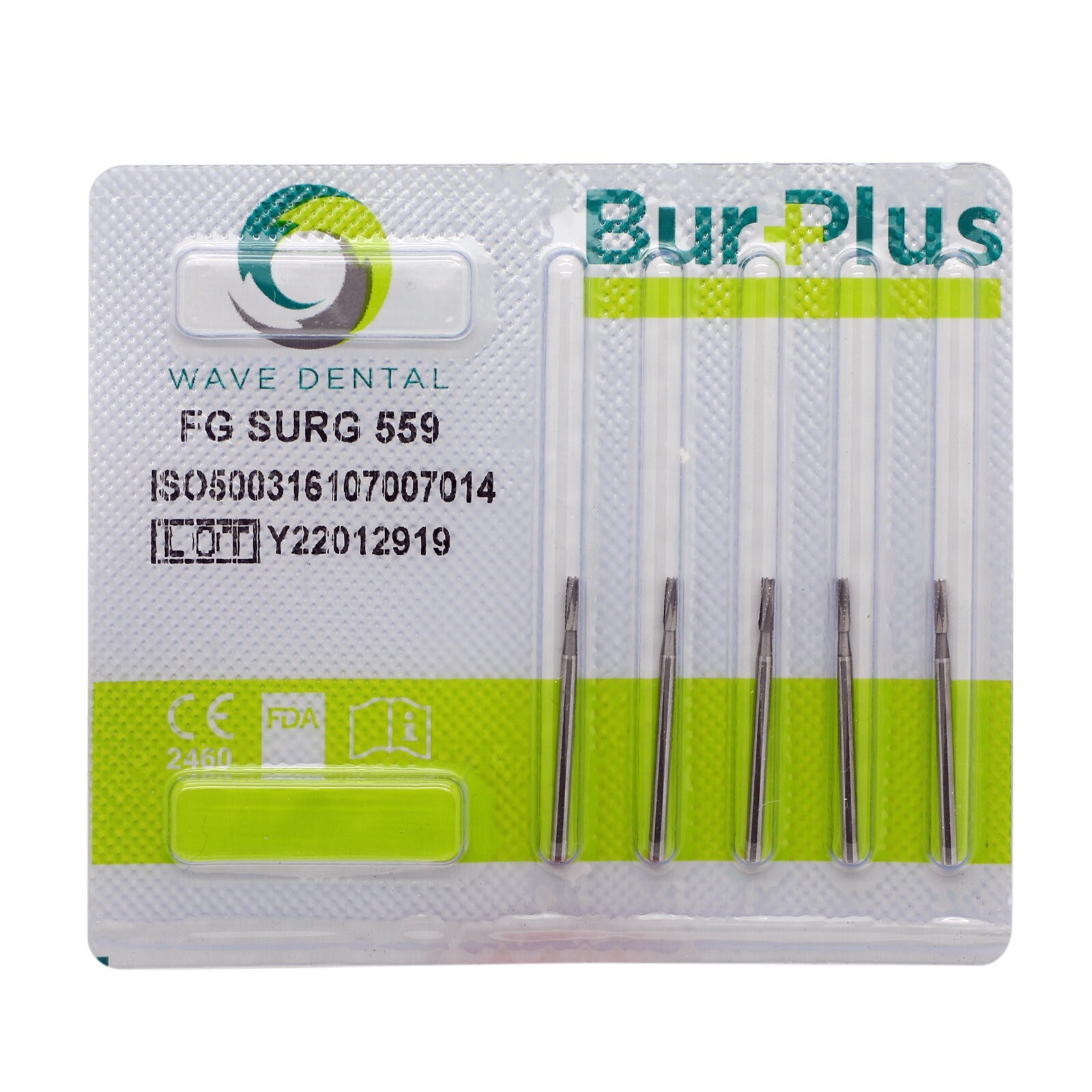 Wave Dental Surgical Burs 557 557L SL Carbide Straight Fissure 25mm FGOS FG SURG