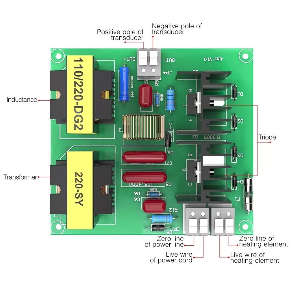 120w 40KHz 110V/220V Circuit Board Ultrasonic Cleaning Machines Motherboard