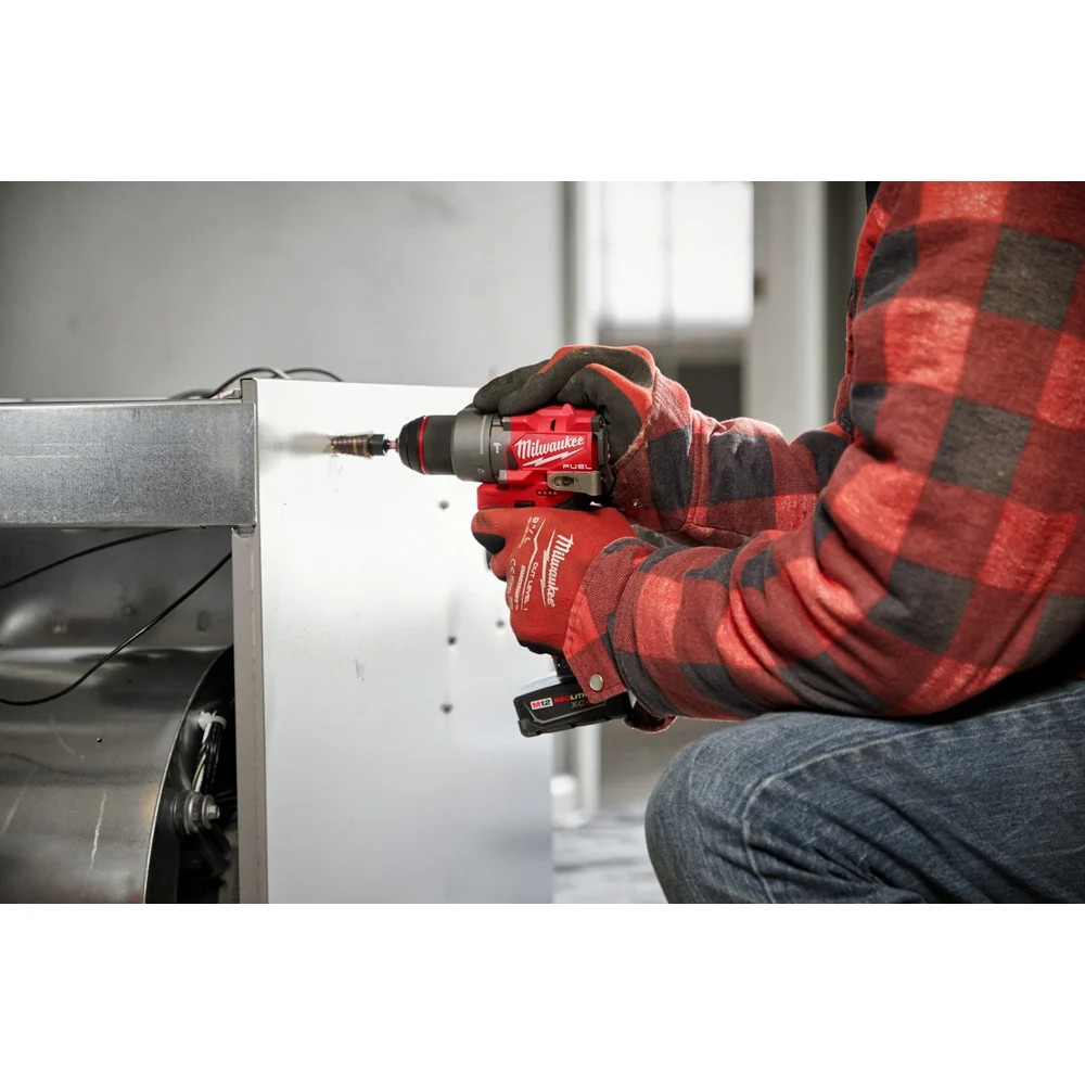 Milwaukee 3404-22 M12 FUEL 12V 1/2″ Cordless Li-Ion Hammer Drill/Driver Kit