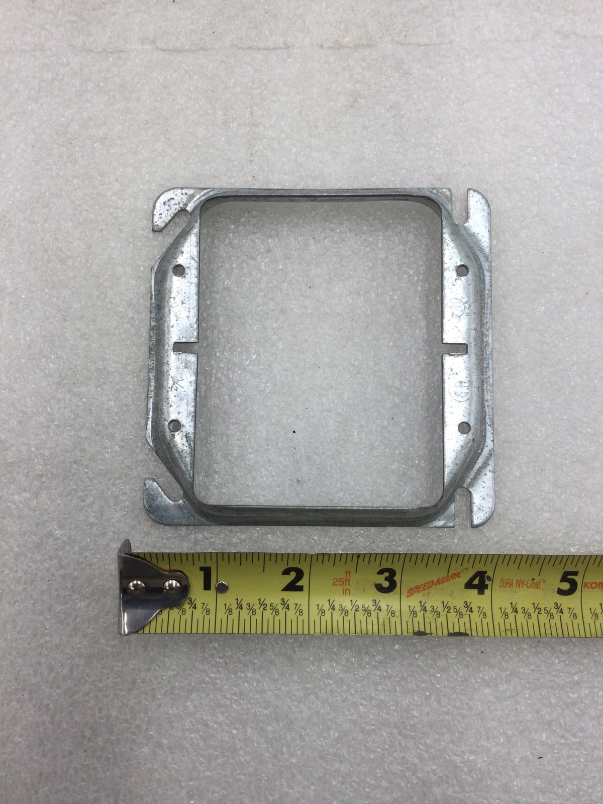 Lot of 12 Mixed Brands 1/2″ Raised 4″ Square Double Gang Mud Ring