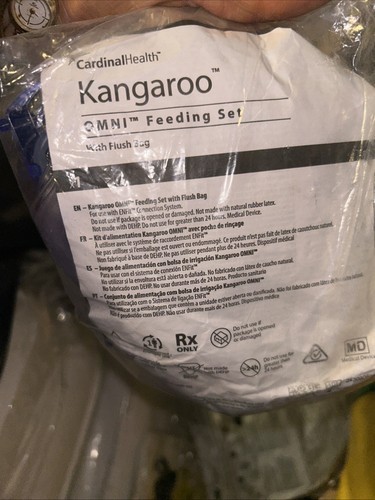 (5) FIVE 1000ml B10FF Kangaroo Omni Feeding Set SEALED EXP. 07/31/2030