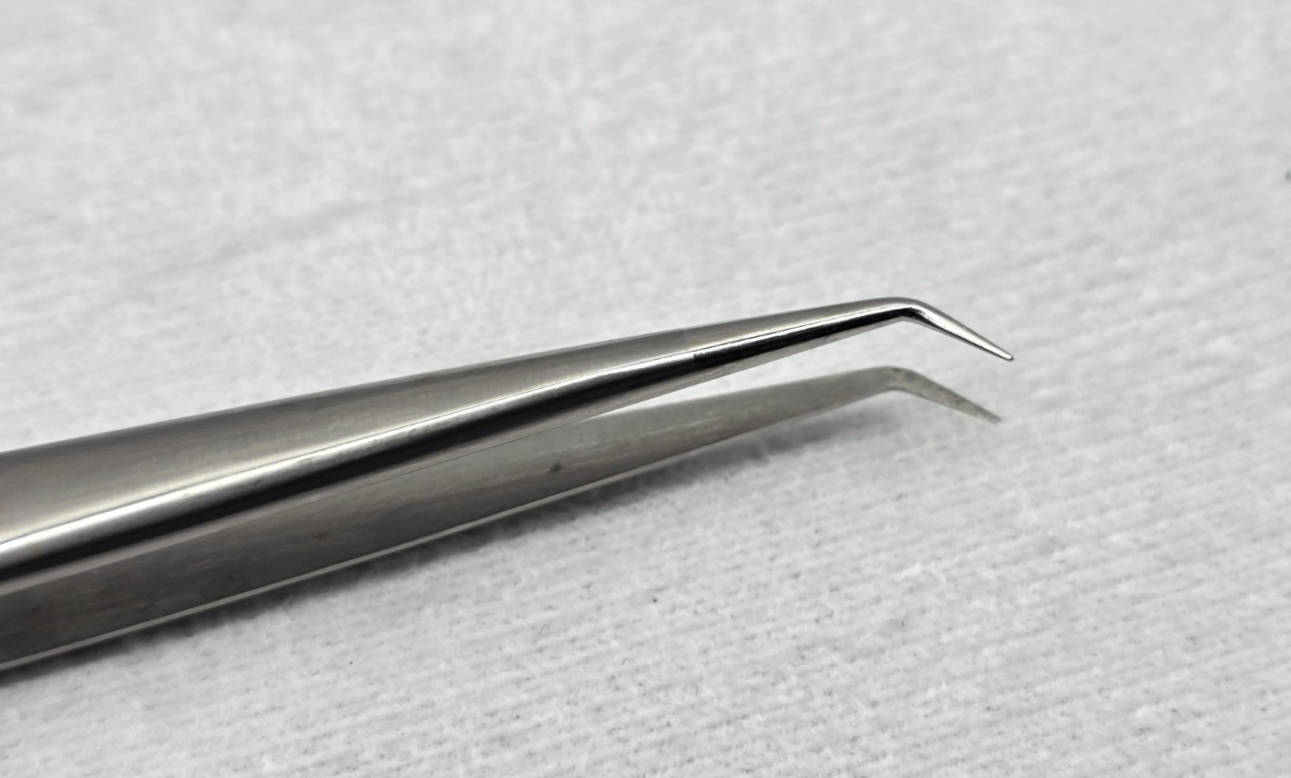 ASSI JFAL-3-18D Micro Dilating Forceps, 45 Degree Angled Tip, 0.3mm