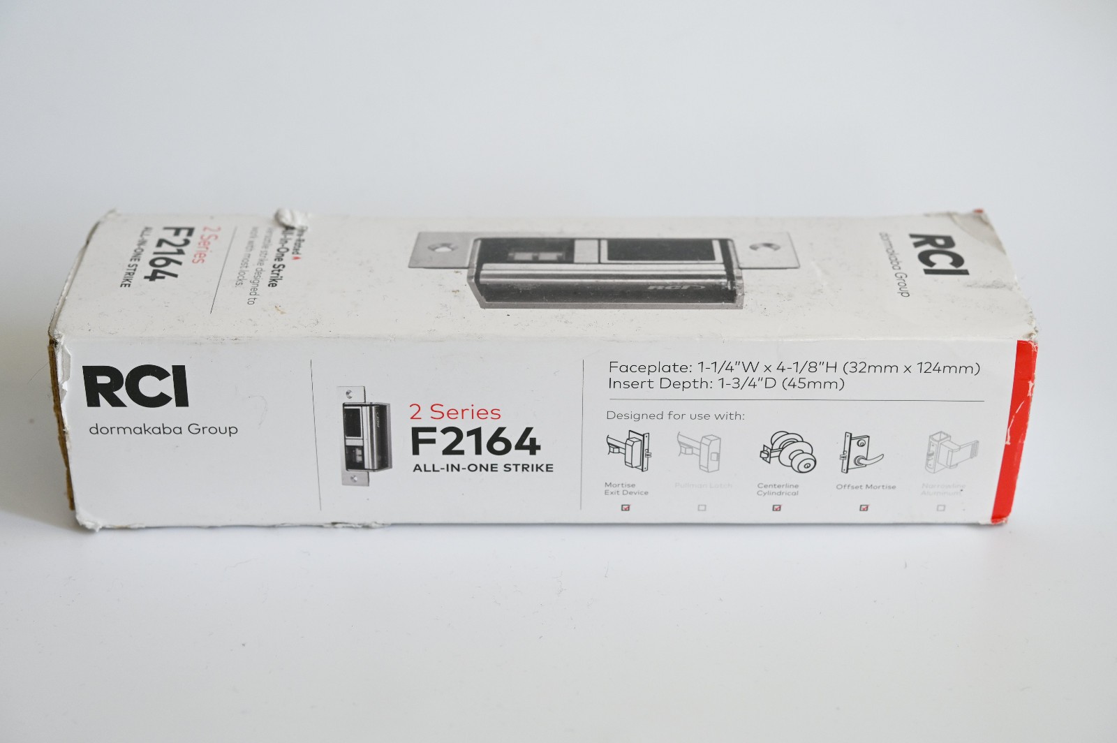 RCI Fire-Rated All-In-One Strike 2 Series F2164 12/24V DC/AC Fail-Secure 32D