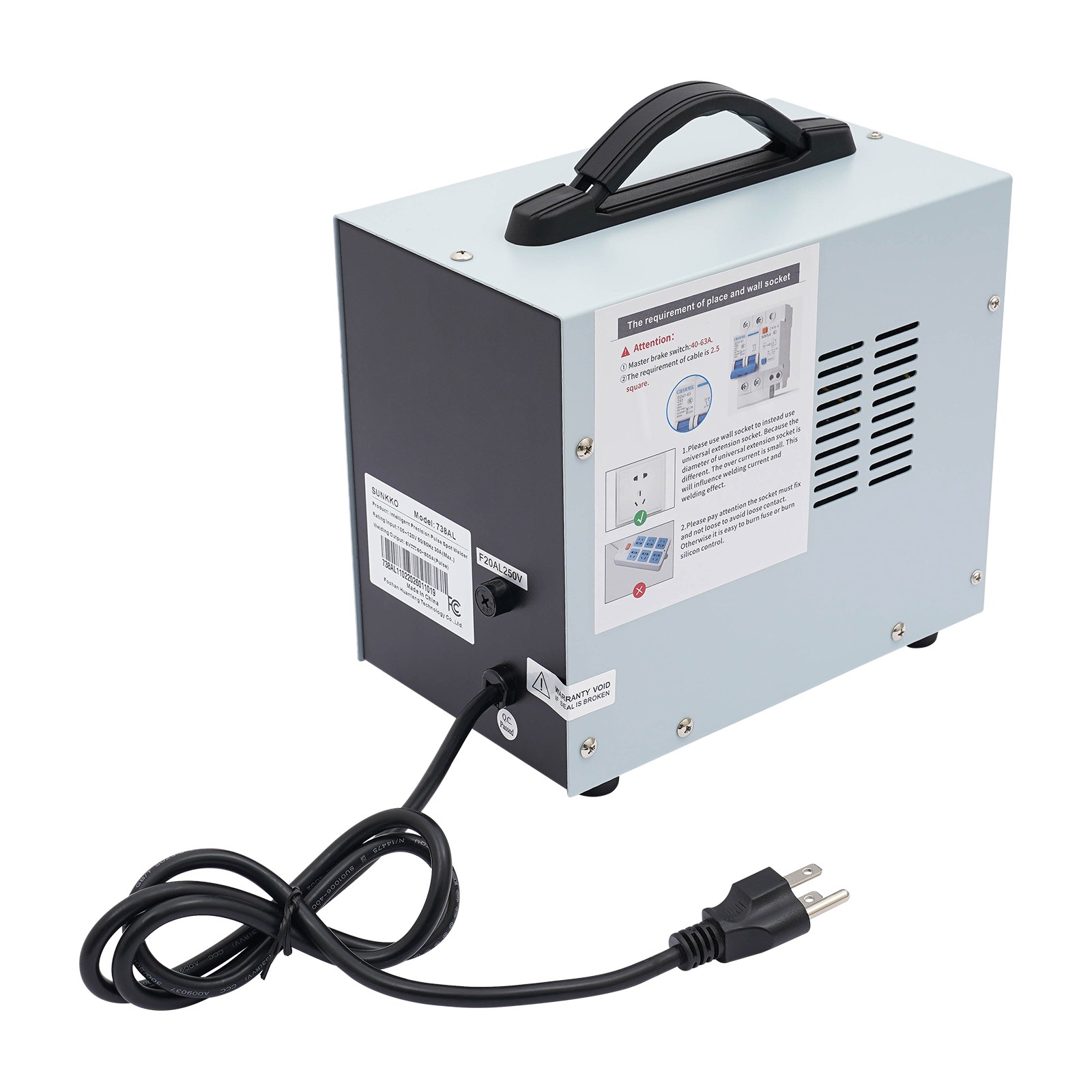 Battery Welding Machine Electric Handheld Pulse Spot Welder 50-900A 3.6KW 110V