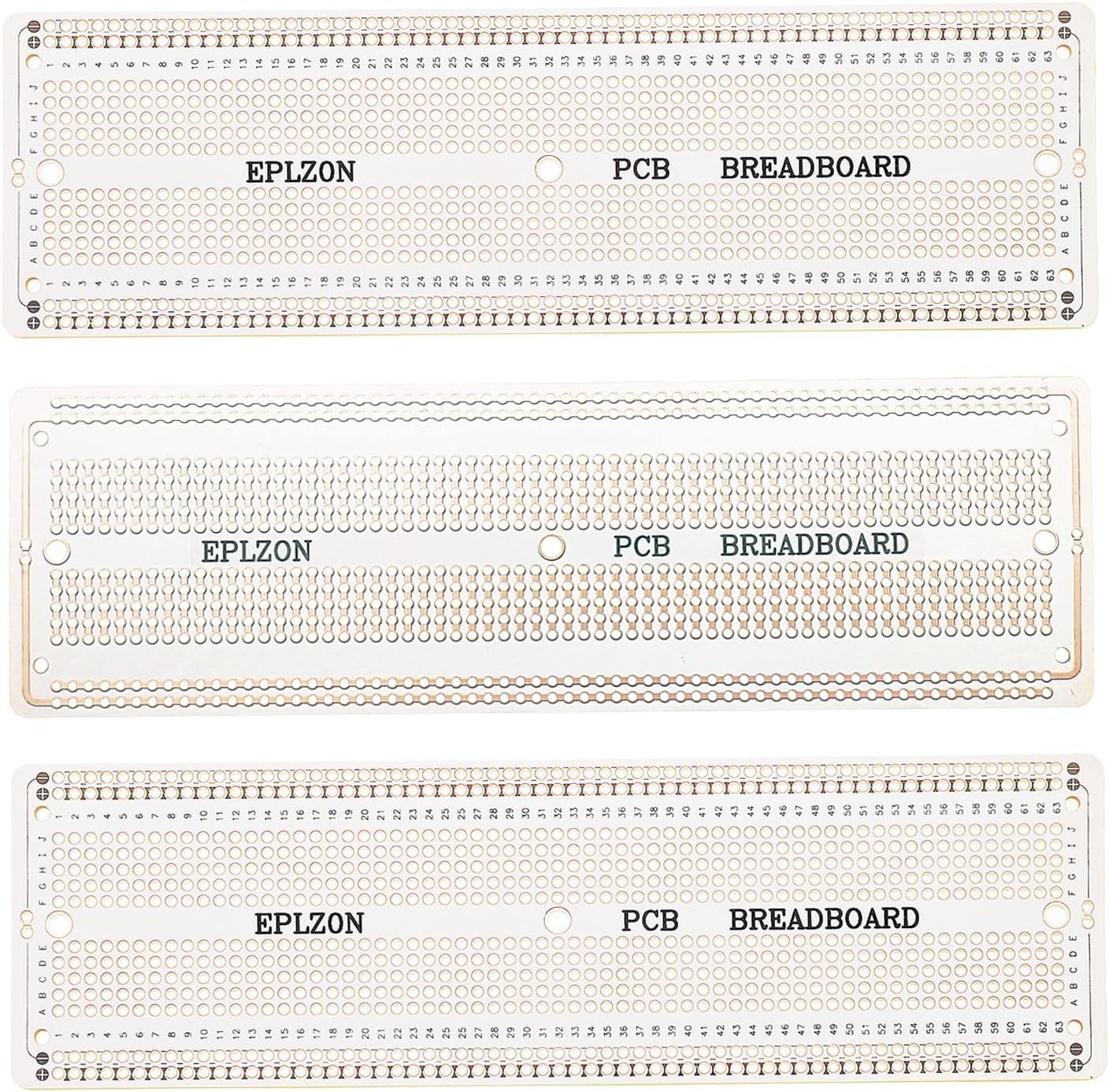 Solderable Breadboard Prototype PCB Board Kit 6.8×2.05 Inch White Color: White