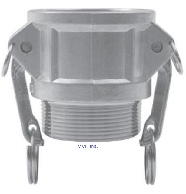 2-1/2″ Type B Camlock Female Coupler x Male NPT Aluminum Hose Fitting <B250IAL