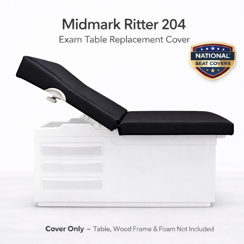 Midmark Ritter Exam 204 Replacement Vinyl Upholstery Cover – STAPLE ON