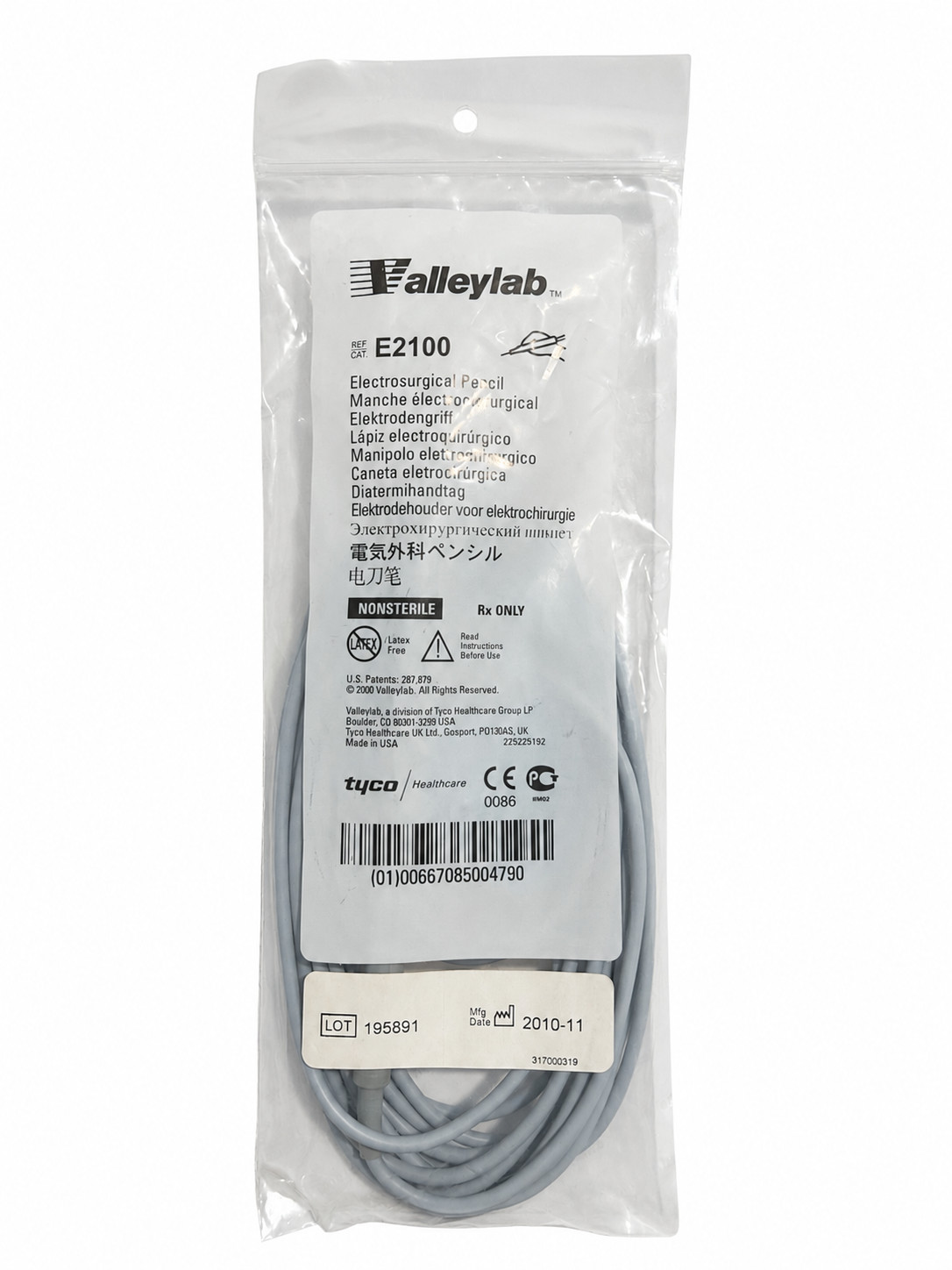 Electrosurgical Pencil Valleylab