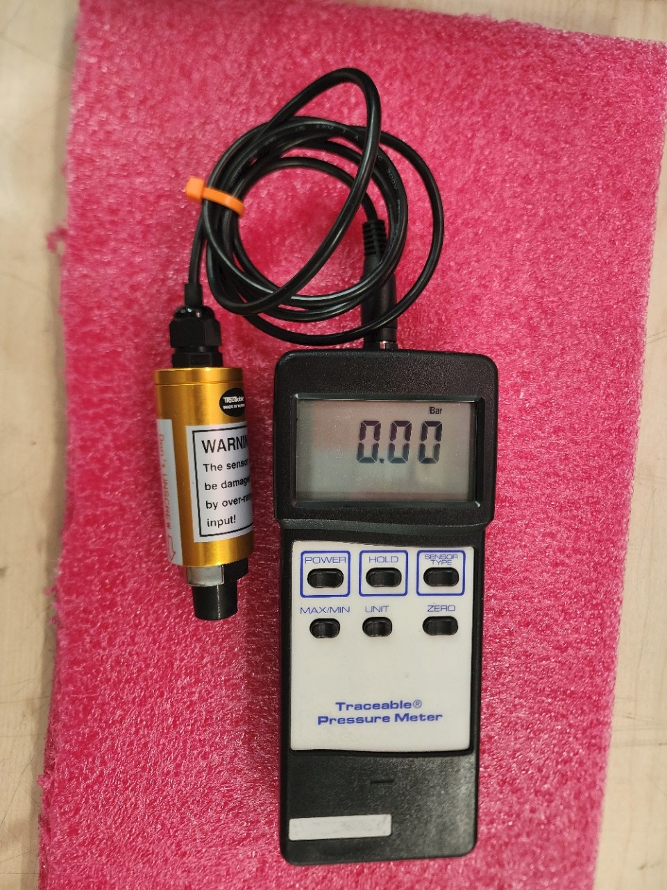 Traceable Pressure Meter with PS100-50BAR Sensor