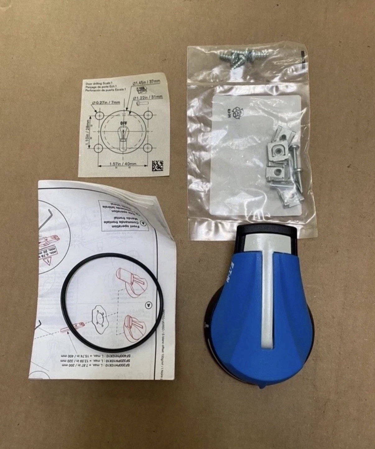 Eaton external rotary disconnect front pistol handle PHB1N12F