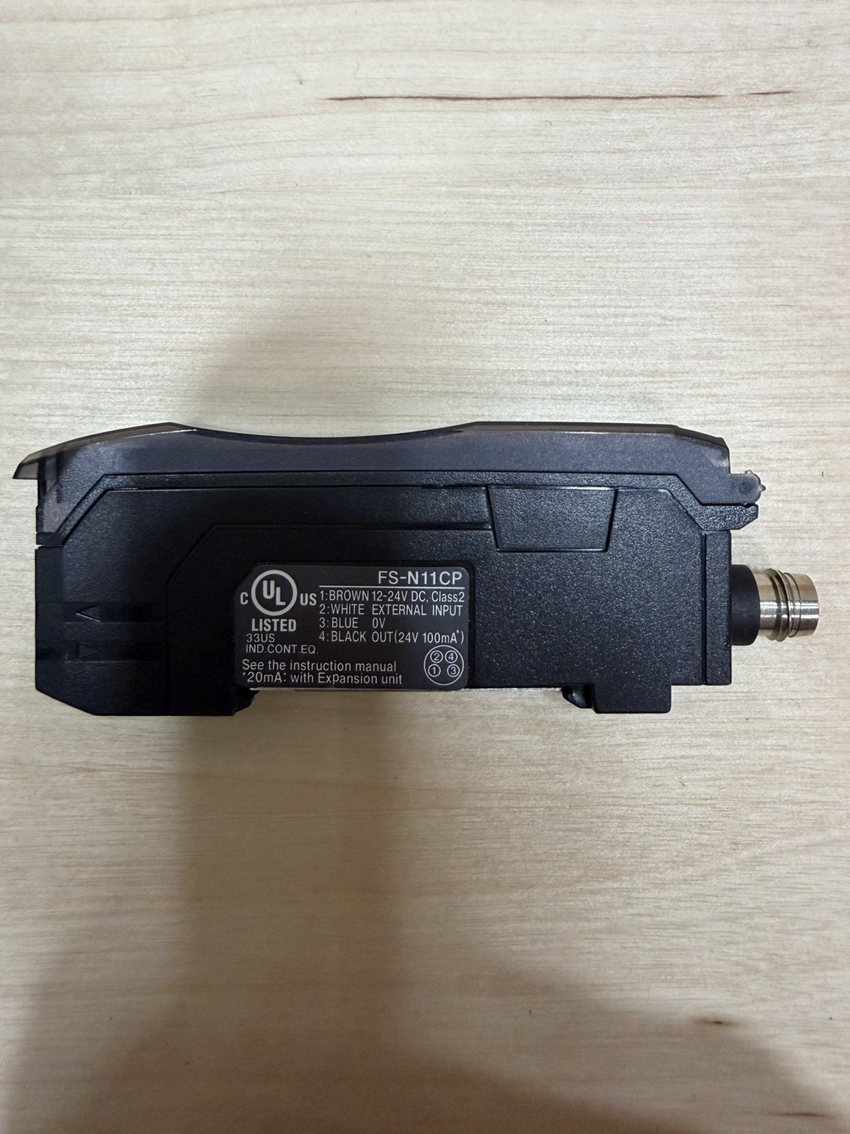 Keyence FS-N11CP Fiber Optic Sensor 12-24 VDC FSN11CP (TSC)
